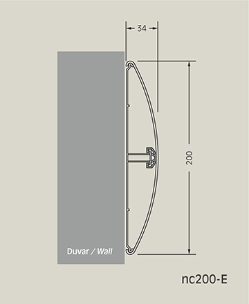 nc200-E Wall Protection Barrier