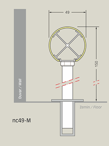 nc49-m tutamk ölçüler