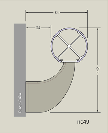 nc49 Wall Handrail